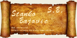 Stanko Bajović vizit kartica